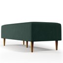 Ver imagem 3 de Kit 02 Puffs Bali Pés Palito 120x50 Cm Linho Verde Musgo