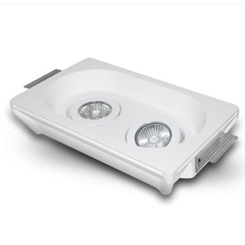 Embutido Invisible em Gesso para 2xe27 Modelo Dimlux