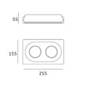 Ver imagem 4 de Embutido Invisible em Gesso para 2xe27 Modelo Dimlux