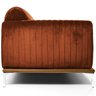 Sofá Molino 3 Lugares 230cm Pés Alumínio Veludo Camel - Nexta Casa - 5