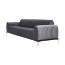 Ver imagem 5 de Sofá Molino 3 Lugares 230cm Pés Alumínio Veludo Titânio - Nexta Casa