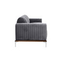 Ver imagem 6 de Sofá Molino 3 Lugares 230cm Pés Alumínio Veludo Titânio - Nexta Casa