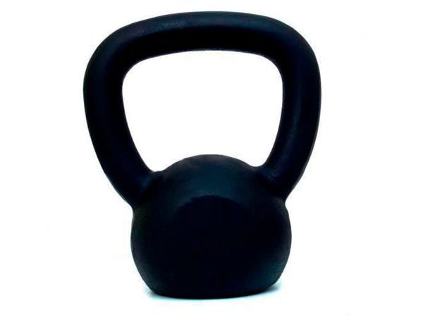 Kettlebell Pintado 8 KG Fundidos de Minas - Preto - 2