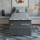Ver imagem 6 de Cama Box Solteiro + Colchão Comfort Class Pillow Top 88x188 Cinza/suede Cinza