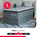 Ver imagem 5 de Cama Box Solteiro + Colchão Comfort Class Pillow Top 88x188 Cinza/suede Cinza