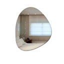 Ver imagem 4 de Espelho Orgânico Lapidado de Parede Design Moderno e Minimalista + Dupla Face para Fixação 50x60cm
