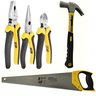 Kit Jogo Ferramentas-1 Alicate Universal 8"pol+1 Meia Cana 6”+1 de Corte 6”+1 Serrote Profissional 2 - 1