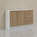 Ver imagem 1 de Balcão de Cozinha Classico 2 Portas 4 Gavetas sem Tampo 120cm Ditália