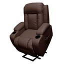 Ver imagem 1 de Poltrona do Papai Miami Elevação Lift 150º Massagem Aquecimento Idoso Marrom Chocolate G31