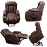 Poltrona do Papai Miami Elevação Lift 150º Massagem Aquecimento Idoso Marrom Chocolate G31 - 6