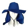 Chapeu Pescador Australiano Com Protetor Nuca Solar, Pescoço:AZUL - 1