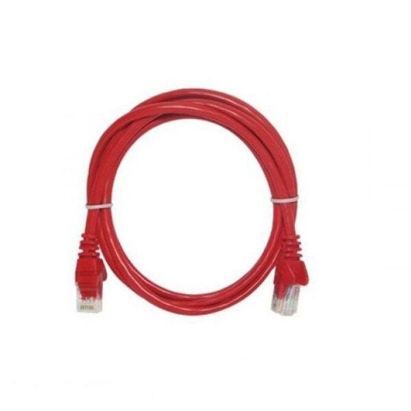 Kit 25x Patch Cord 2,5m Cat6 Utp Internet Injetado Fábrica Cor: Vermelho 2,5 Metros - 3
