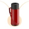 Garrafa Térmica Uniterm Roma 1 Litro Chá Café Leite:vermelho - 1