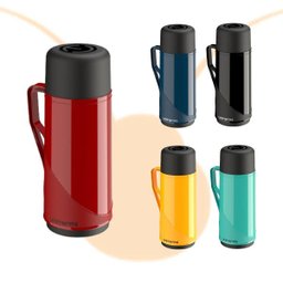 Garrafa Térmica Uniterm Roma 1 Litro Chá Café Leite:vermelho - 2