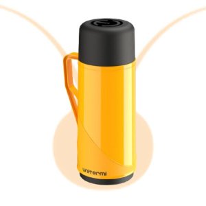 Garrafa Térmica Uniterm Roma 1 Litro Chá Café Leite:amarelo