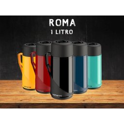 Garrafa Térmica Uniterm Roma 1 Litro Chá Café Leite:amarelo - 4