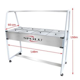 Buffet Térmico com 8 Cubas Spolu SLP-508 220V - 3