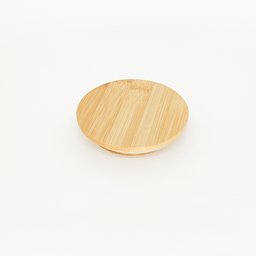 Pote Cerâmica Granilite com Tampa Bambu Cinza 10x13cm - Lyor - 4