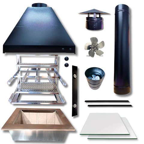 Kit Completo Churrasqueira Gourmet Pequeno