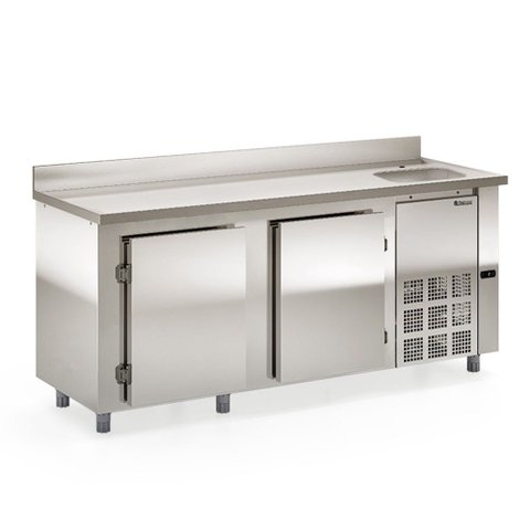 Balcão Refrigerado Ar Forcado Gbfe200 Inox 2m com Cuba Lado Direito 220v - Gelopar