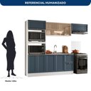 Ver imagem 4 de Cozinha Completa Modulada Americana com Vidro Reflecta 4 Peças Yescasa