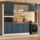 Ver imagem 1 de Cozinha Completa Modulada Americana com Vidro Reflecta 4 Peças Yescasa