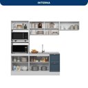 Ver imagem 5 de Cozinha Completa Modulada Americana com Vidro Reflecta 4 Peças Yescasa