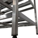 Ver imagem 7 de Mesa Aço Inox Industrial 130x70x90 cm Prateleiro Duplo Fenestrado Nortinox