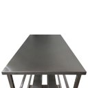 Ver imagem 5 de Mesa Aço Inox Industrial 130x70x90 cm Prateleiro Duplo Fenestrado Nortinox