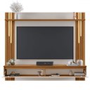 Ver imagem 3 de Painel para Tv até 65 Polegadas 1 Porta Ripado com Led Frade Off White Tx/freijo Trend - Pnr Móveis