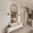 Ver imagem 1 de Espelho Vitral Creta - Linha Metal - - Preto - com LED - 160x80