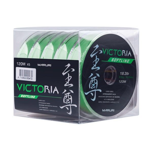 Linha Soft Verde Monofilamento Maruri 600 metros - 0.40MM 23.3LBS - 1