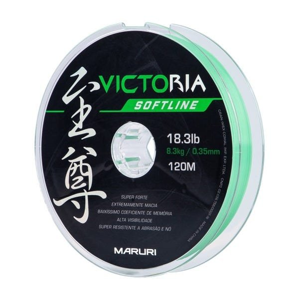 Linha Soft Verde Monofilamento Maruri 600 metros - 0.40MM 23.3LBS - 2