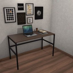 Mesa para Escritório Marelli Frame Carvalho 120x60cm - 2