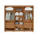 Ver imagem 4 de Guarda-roupa Casal 6 Portas Bellagio Amendoa Clean