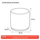 Ver imagem 4 de Puff Decorativo Orgânico Living Mavi Bouclê Bege - Desk Design