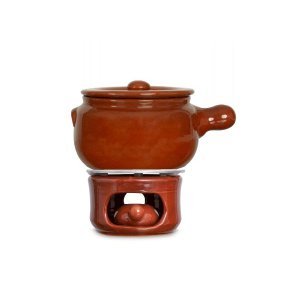 Conjunto para fondue de barro Motta Cerâmica 1200ml nº 1 - 5pçs