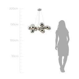 Pendente Halo 15 Cúpulas Nickel JO004NK Bella P/ G9 St2239 - 7