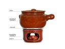 Ver imagem 2 de Conjunto para fondue de barro Motta Cerâmica 3000ml nº 3 - 5pçs