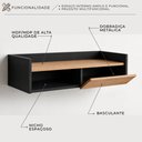 Ver imagem 2 de Escrivaninha Home Office Notebook Mesa Apoio Moderna Gaveta