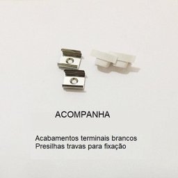 Perfil Embutir Para Fita Led 3 Metros Branco Difusor Leitoso - 4