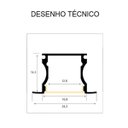 Ver imagem 3 de Perfil Embutir Para Fita Led 4 Metros Branco Difusor Leitoso
