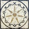 Piso em Mosaico Romano Estrela e Proteção em 7 Pontas Tamanho 150cm - 1