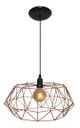 Ver imagem 1 de Lustre Luminária Pendente Aramado Modelo Estádio 40cm cor Cobre