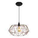 Ver imagem 2 de Lustre Luminária Pendente Aramado Modelo Estádio 40cm cor Cobre