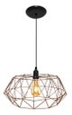 Ver imagem 2 de Lustre Luminária Pendente Aramado Modelo Estádio 40cm cor Cobre