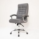 Ver imagem 4 de Cadeira de Escritório Presidente Monique Big Executiva com Mola Ensacada Giratória Cinza