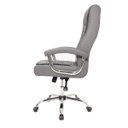 Ver imagem 3 de Cadeira de Escritório Presidente Monique Big Executiva com Mola Ensacada Giratória Cinza