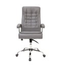 Ver imagem 2 de Cadeira de Escritório Presidente Monique Big Executiva com Mola Ensacada Giratória Cinza