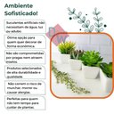 Ver imagem 7 de Suculenta Artificial Mini Vaso de Cerâmica Branco